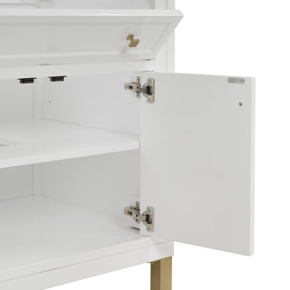 Renovate for Less Atlanta Chicago 30" Single Vanity, Glossy White