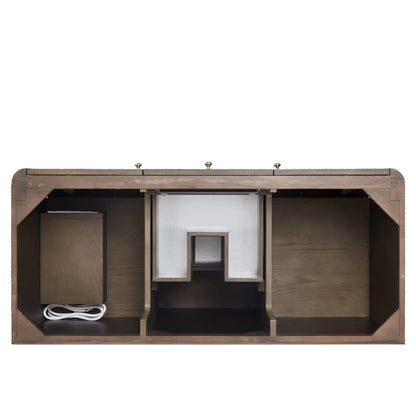 Gracyn 48" Single Vanity, Sable, w/ 3 CM White Zeus Quartz Top