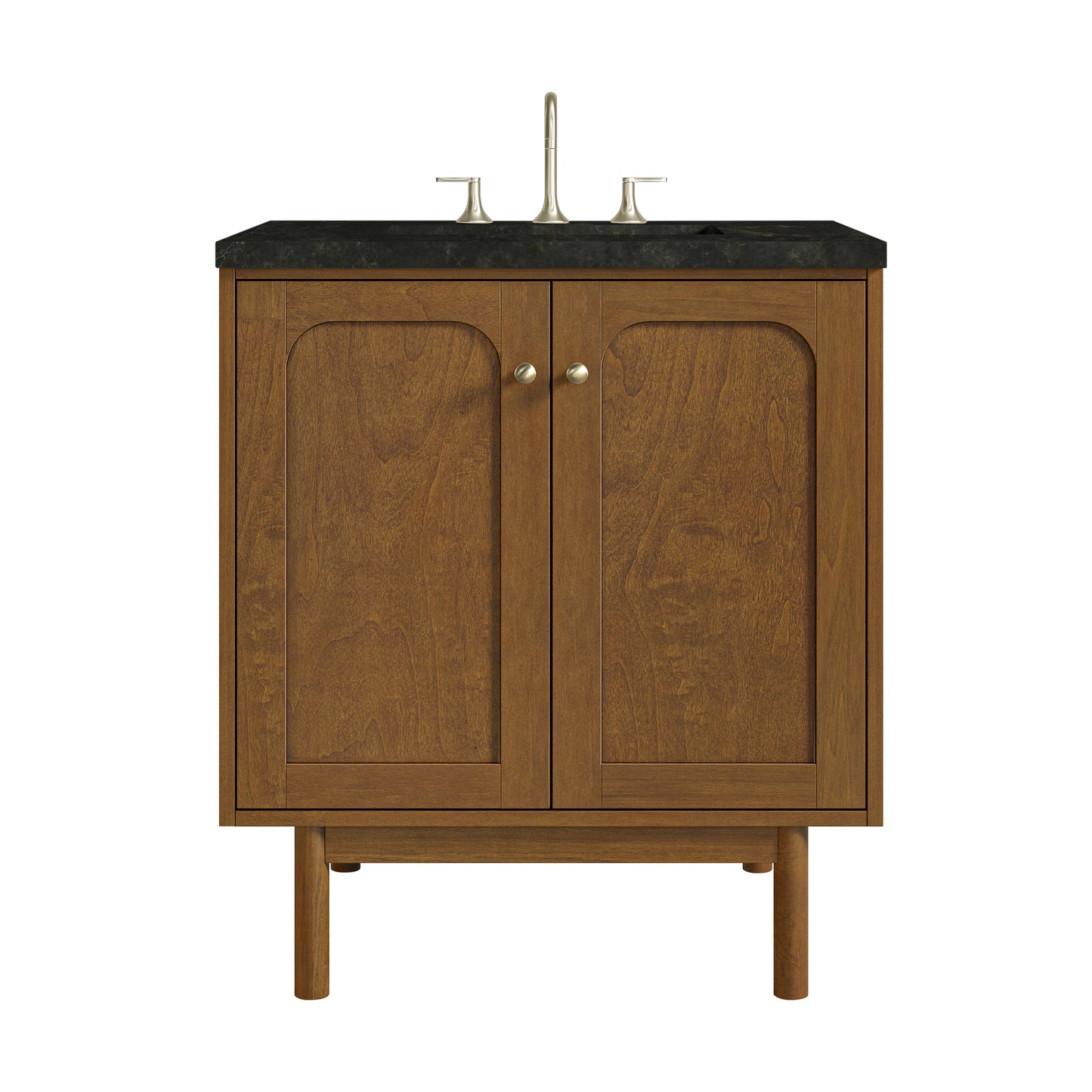 Renovate for Less Atlanta Laurent 30" Single Vanity, Honey Oak w/ 3 CM Phantome Eclos Top