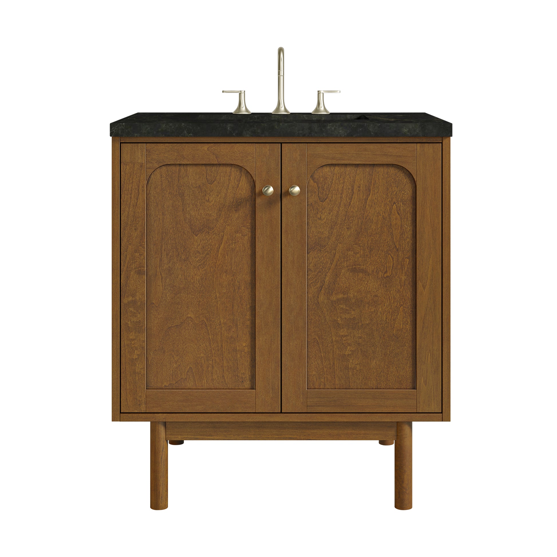 Renovate for Less Atlanta Laurent 30" Single Vanity, Honey Oak w/ 3 CM Phantome Eclos Top