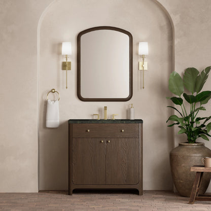 Gracyn 36" Single Vanity, Sable, w/ 3 CM Phantome Eclos Widespread Top