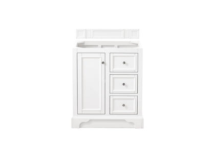 Renovate for Less Atlanta De Soto 30" Single Vanity, Bright White, w/ 3 CM Tajnar Eclos Top