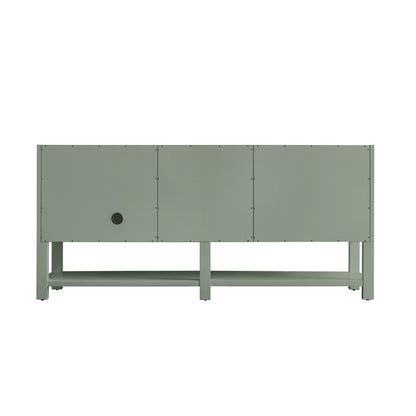 Renovate for Less Atlanta Breckenridge 72" Double Vanity Base Only, Smokey Celadon