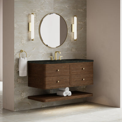 Renovate for Less Atlanta Allamari 48" Single Vanity, Sable w/ 3 CM Phantome Eclos Top