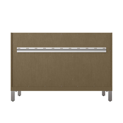 Chicago 48" Single Vanity, Walnut Whisper, w/ 3 CM Ethereal Noctis Silestone® Top
