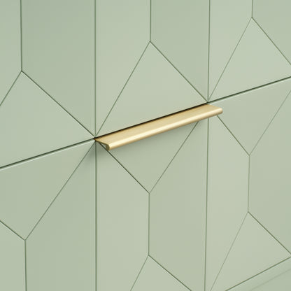 Renovate for Less Atlanta Emmeline 36" Single Vanity, Pistachio w/ 3 CM Eternal Jasmine Pearl Top