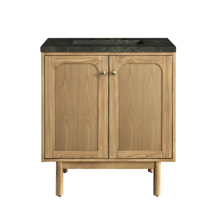Renovate for Less Atlanta Laurent 30" Single Vanity, Light Natural Oak, w/ 3 CM Phantome Eclos Top