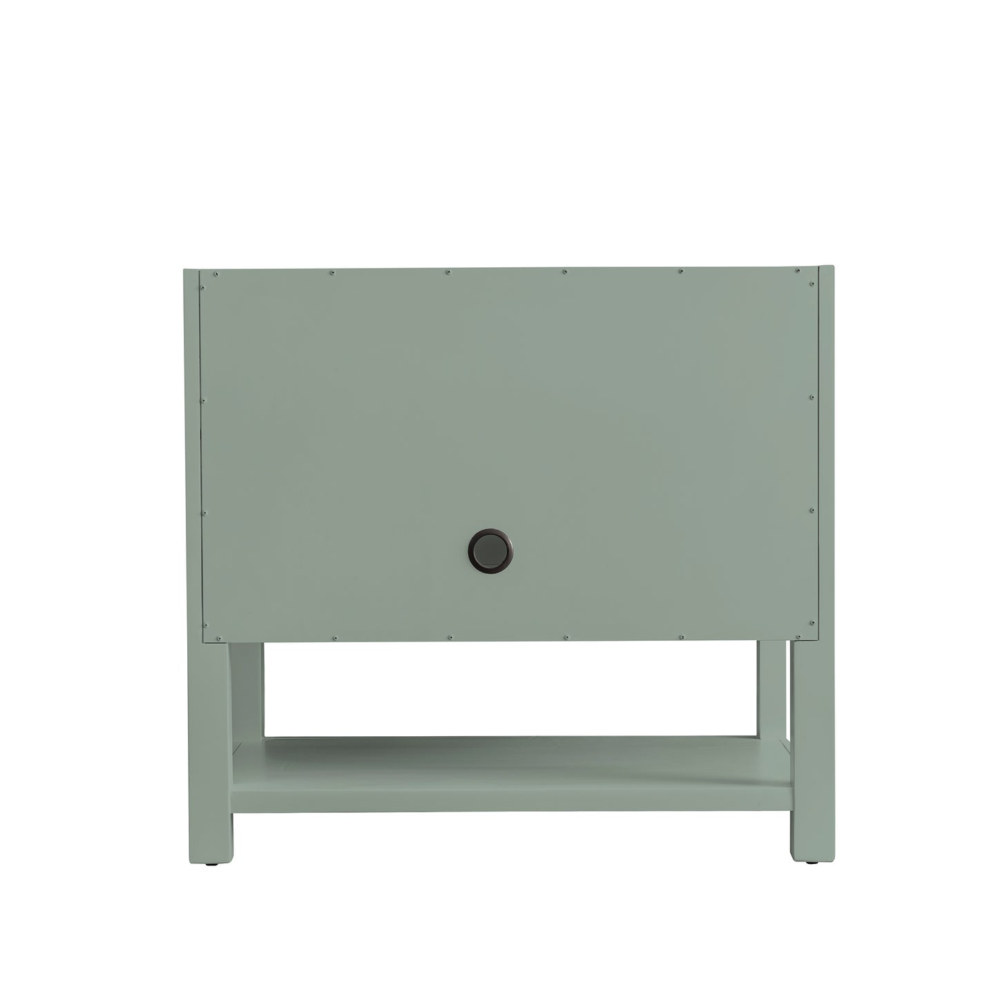 Renovate for Less Atlanta Breckenridge 36" Single Vanity, Smokey Celadon, w/ 3 CM Tajnar Eclos Top