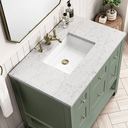 Renovate for Less Atlanta Breckenridge 36" Single Vanity Cabinet, Smokey Celadon