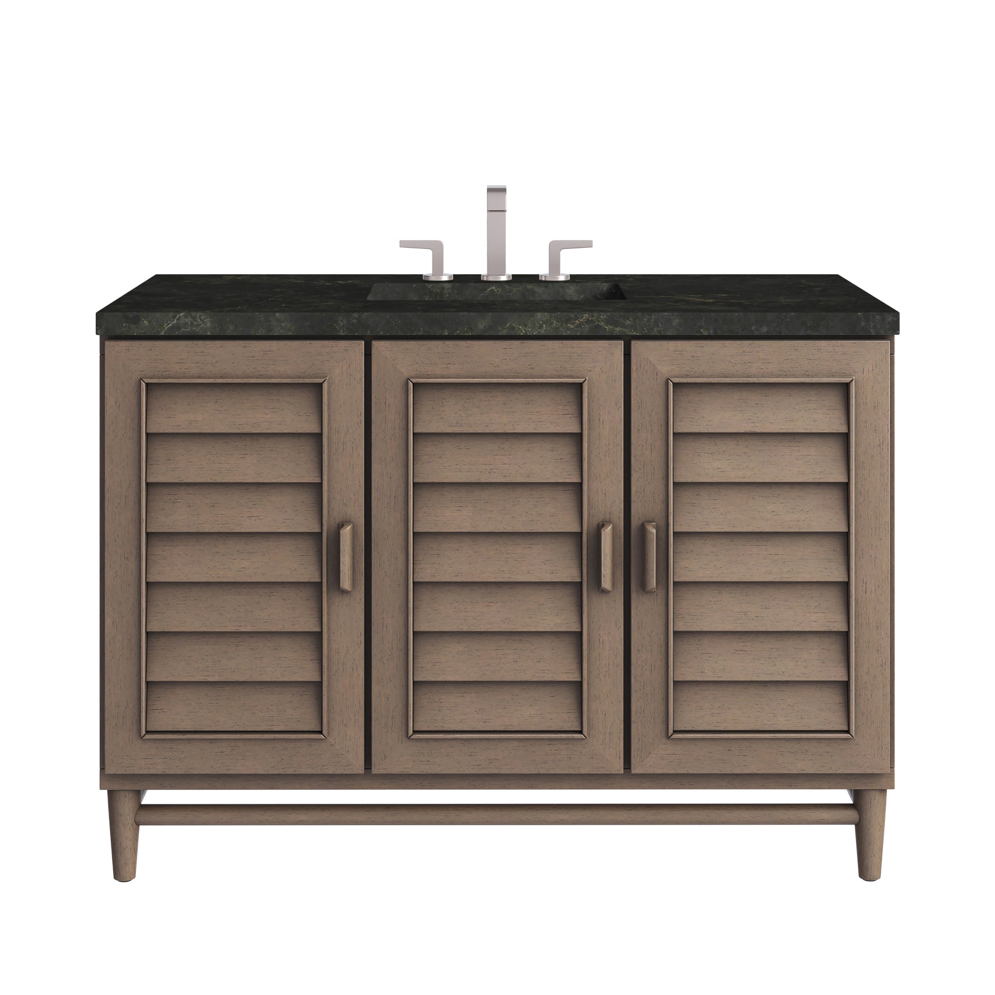Renovate for Less Atlanta Portland 48" Single Vanity, Whitewashed Walnut, w/ 3 CM Phantome Eclos Top