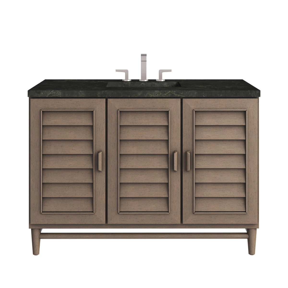 Portland 48" Single Vanity, Whitewashed Walnut, w/ 3 CM Phantome Eclos Top