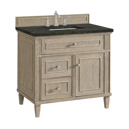 Renovate for Less Atlanta Lorelai 36" Single Vanity, Whitewashed Oak, w/ 3 CM Phantome Eclos Top