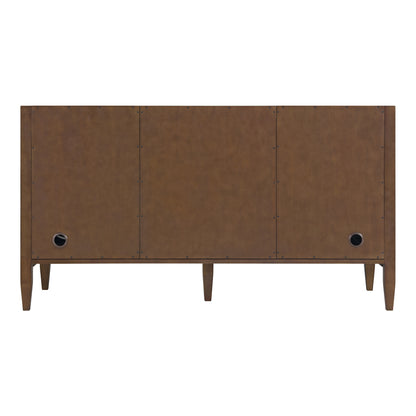 Renovate for Less Atlanta Myrrin 60" Double Vanity, Mid Century Walnut, w/ 3 CM Phantome Eclos Top