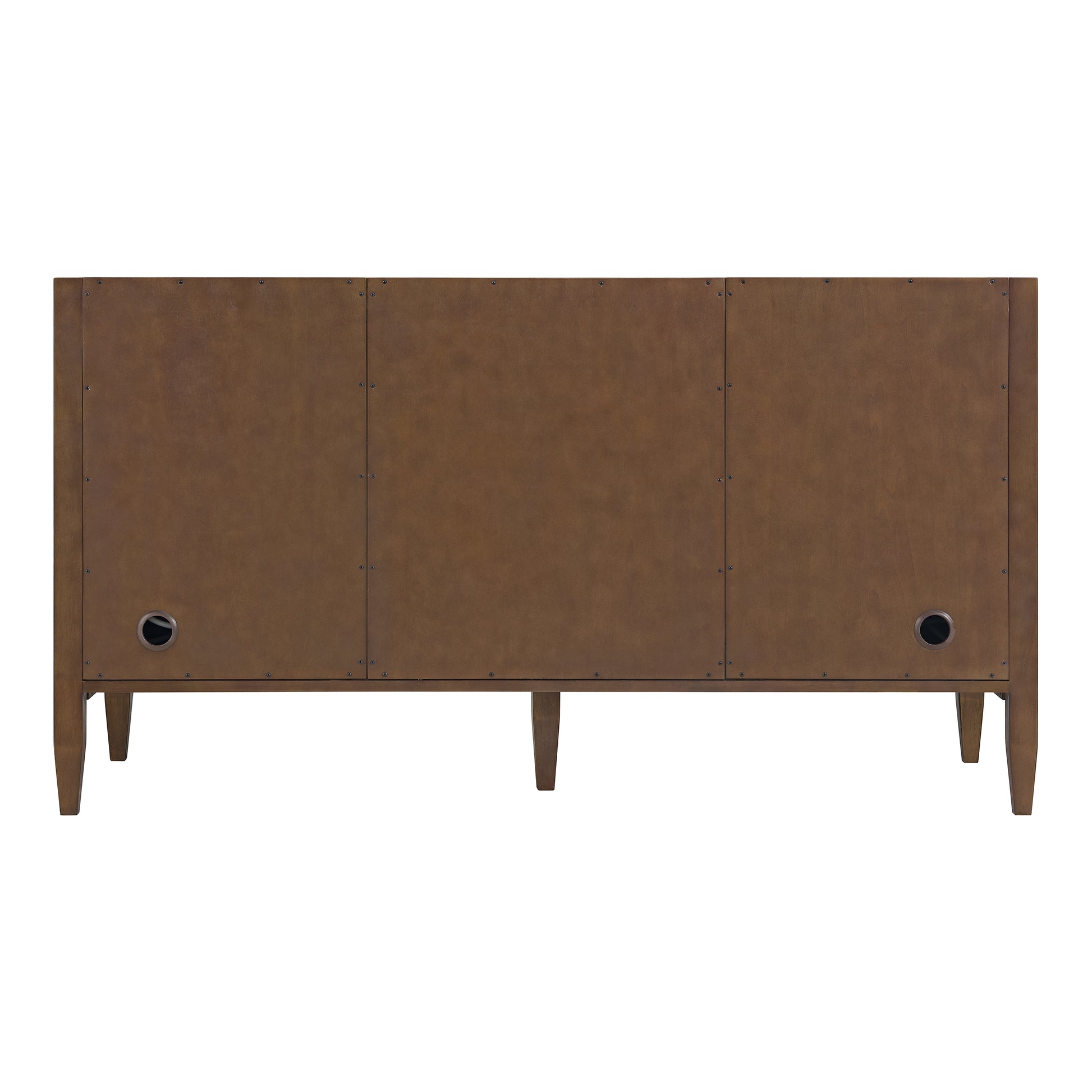 Renovate for Less Atlanta Myrrin 60" Double Vanity, Mid Century Walnut, w/ 3 CM Tajnar Eclos Top