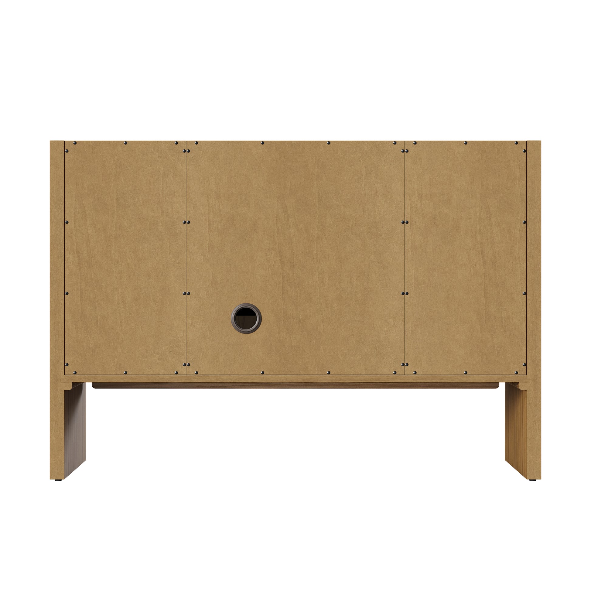 Renovate for Less Atlanta Hudson 48" Single Vanity, Light Natural Oak, w/ 3 CM Tajnar Eclos Top