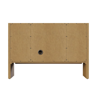 Hudson 48" Single Vanity, Light Natural Oak w/ 3 CM Lime Delight Top