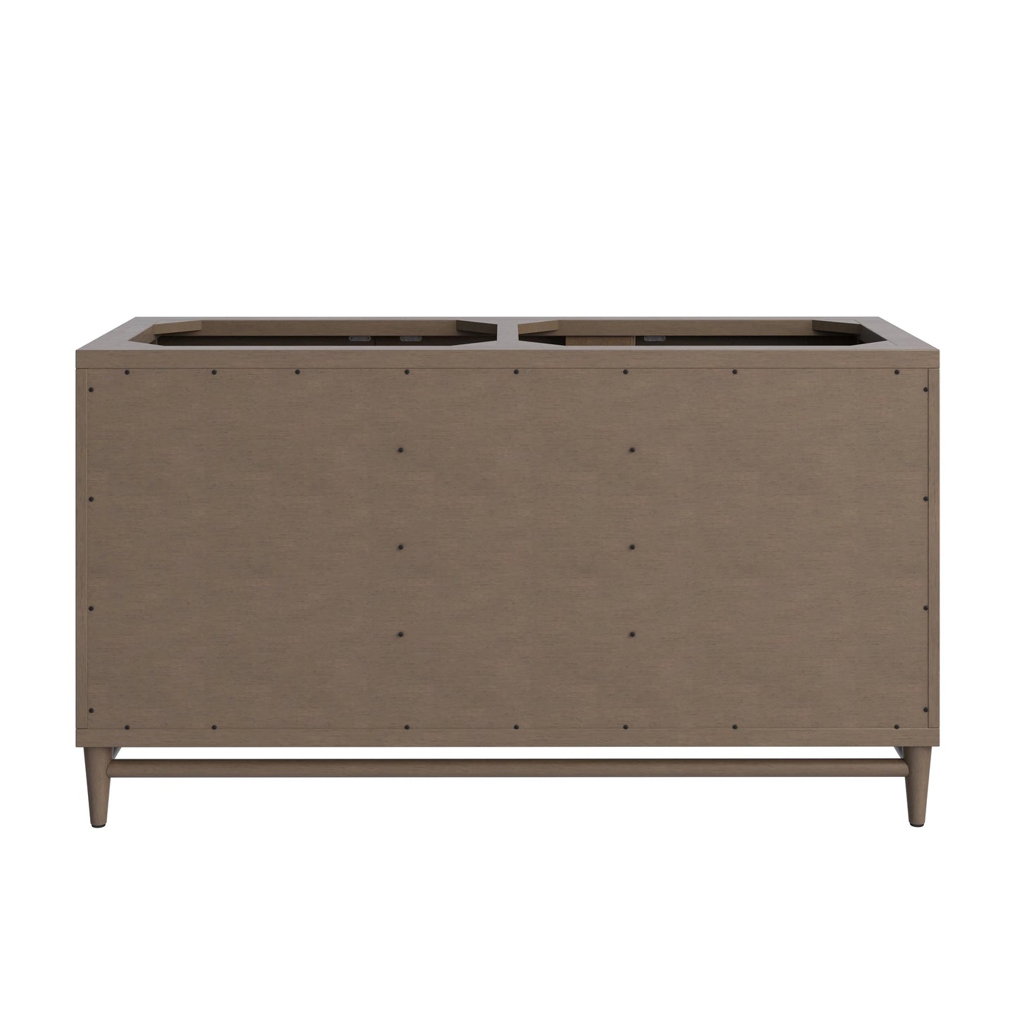 Portland 60" Double Vanity Whitewashed Walnut w/ 3 CM Carrara Marble Top