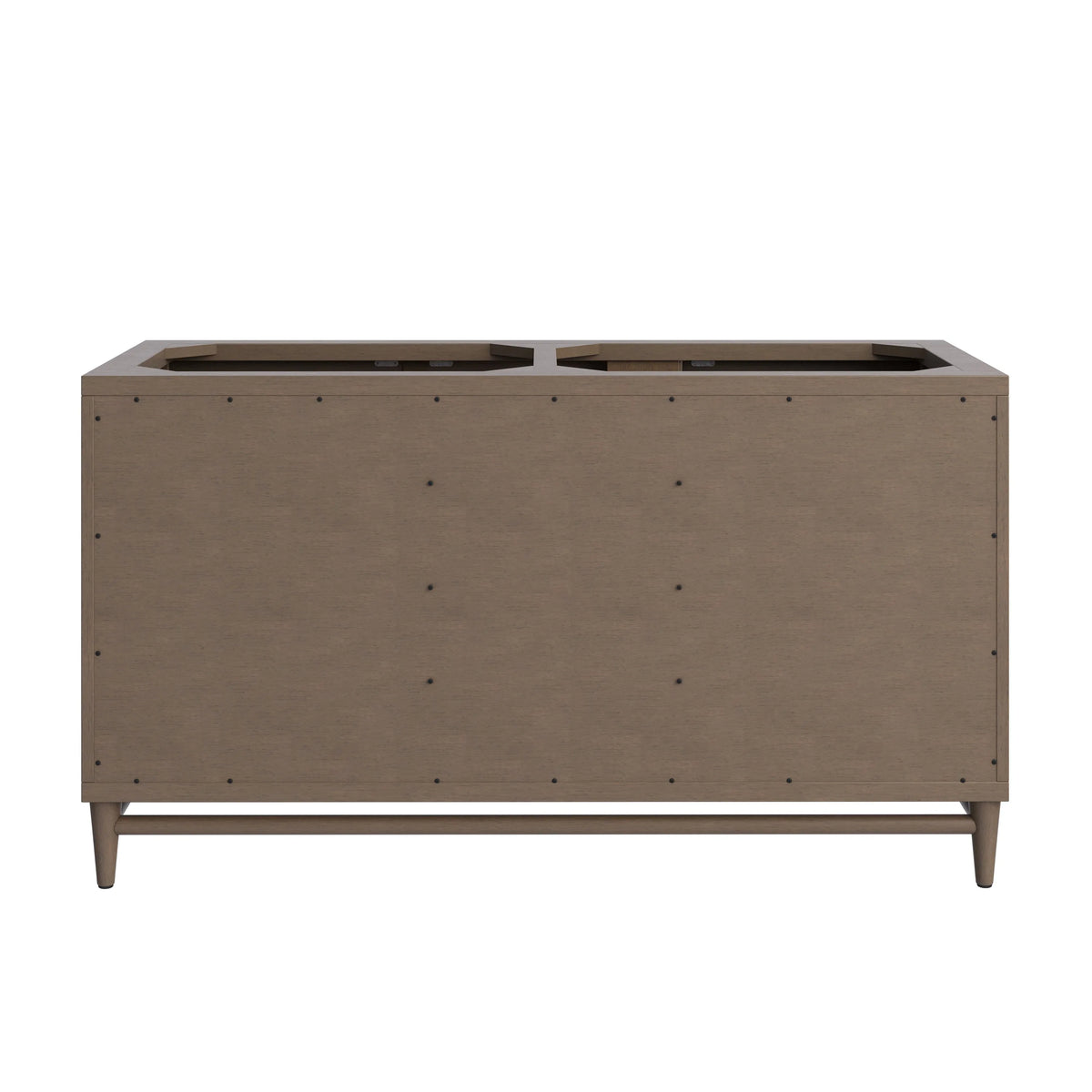 Portland 60" Double Vanity Whitewashed Walnut w/ 3 CM Ethereal Noctis Silestone Top