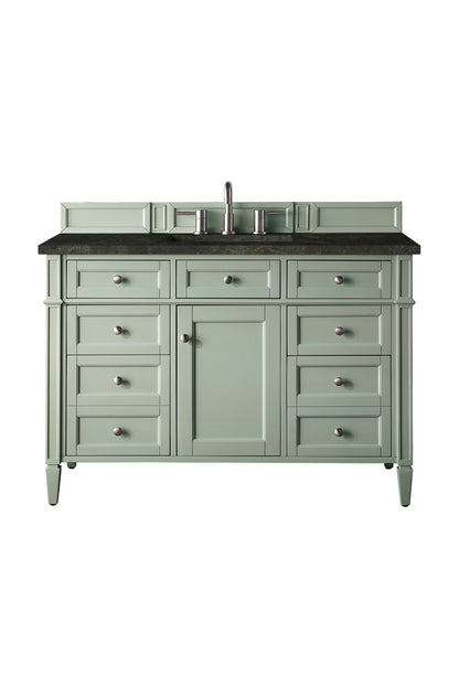 Renovate for Less Atlanta Brittany 48" Single Vanity, Sage Green, w/ 3 CM Phantome Eclos Top
