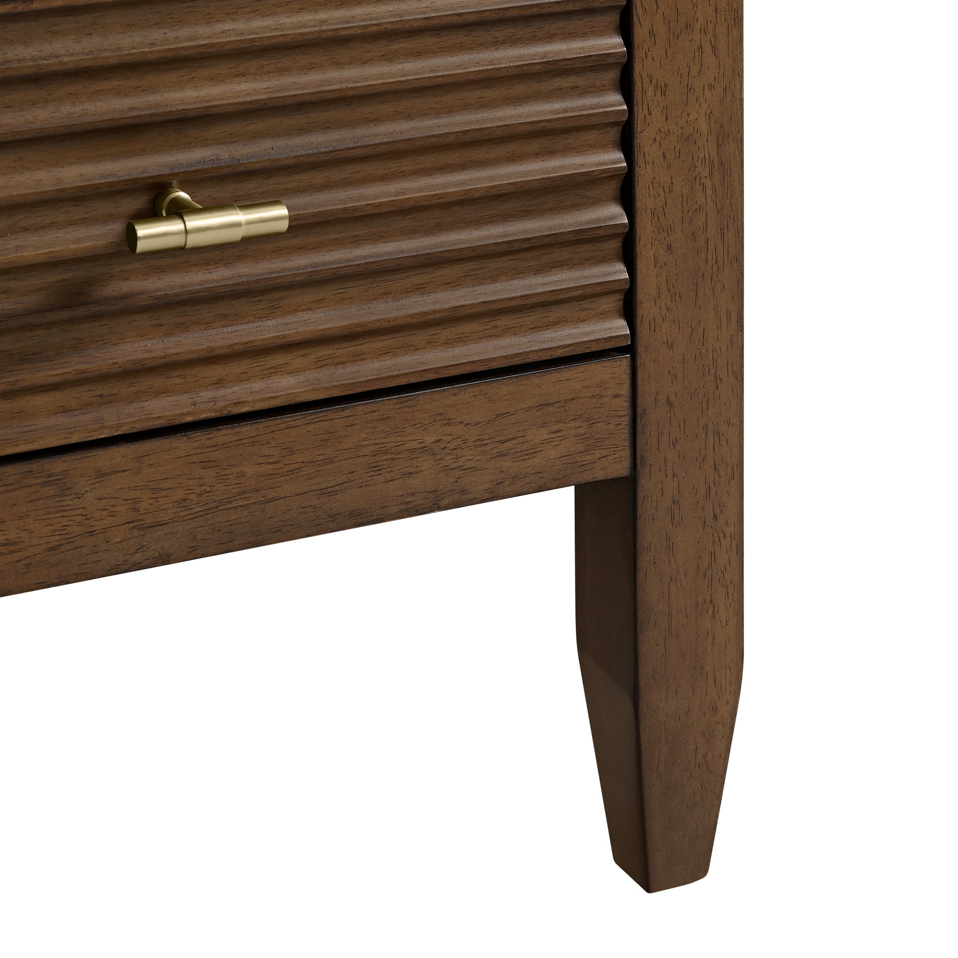 Renovate for Less Atlanta Myrrin 30" Single Vanity, Mid-Century Walnut w/ 3 CM Siberian Silestone Top