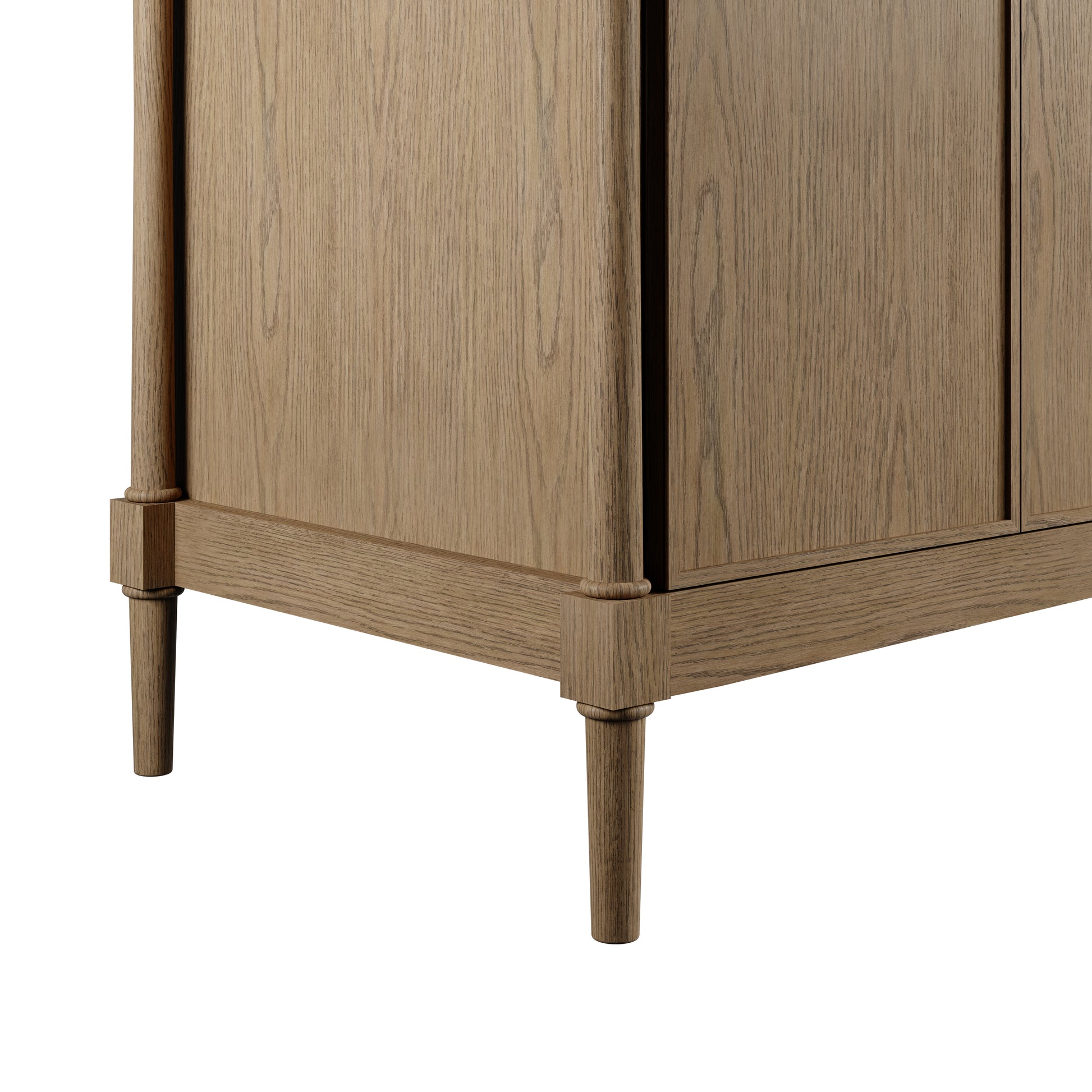 Renovate for Less Atlanta Kinnsden 72" Double Vanity, Weathered Oak w/ 3 CM Ethereal Noctis Silestone Top