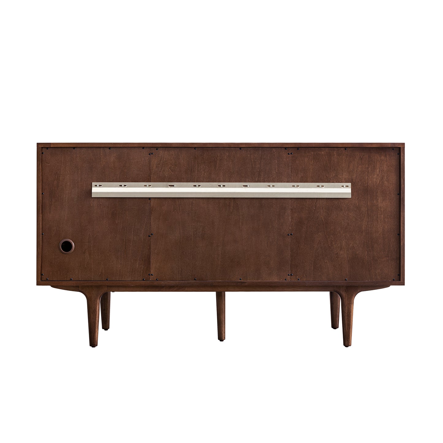 Renovate for Less Atlanta Amberly 60" Double Vanity, Mid-Century Walnut w/ 3 CM Eternal Jasmine Pearl Top w/FreePower Wireless Charger