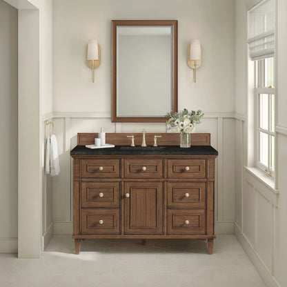 Lorelai 48" Single Vanity, Mid-Century Walnut, w/ 3 CM Phantome Eclos Top
