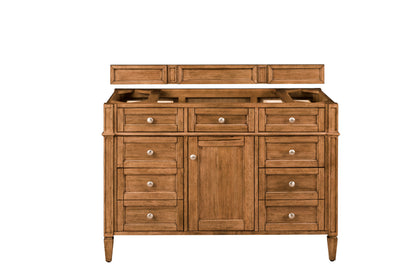 Renovate for Less Atlanta Brittany 48" Single Vanity Cabinet, Saddle Brown
