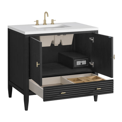 Renovate for Less Atlanta Myrrin 36" Vanity, Carbon Oak