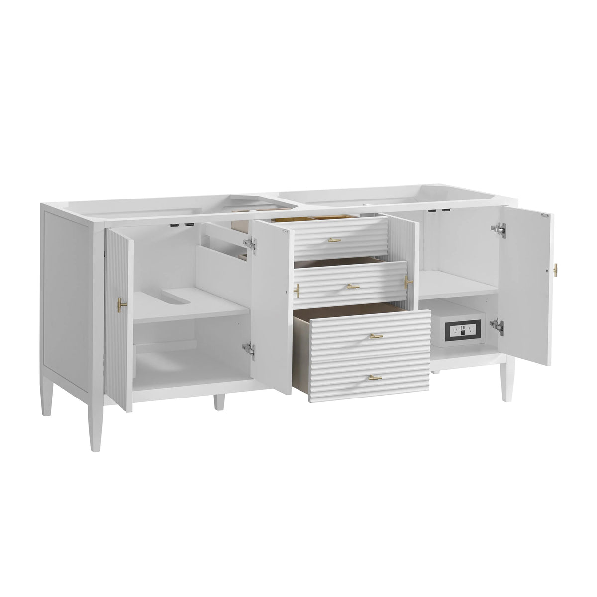 Myrrin 72" Vanity, Bright White
