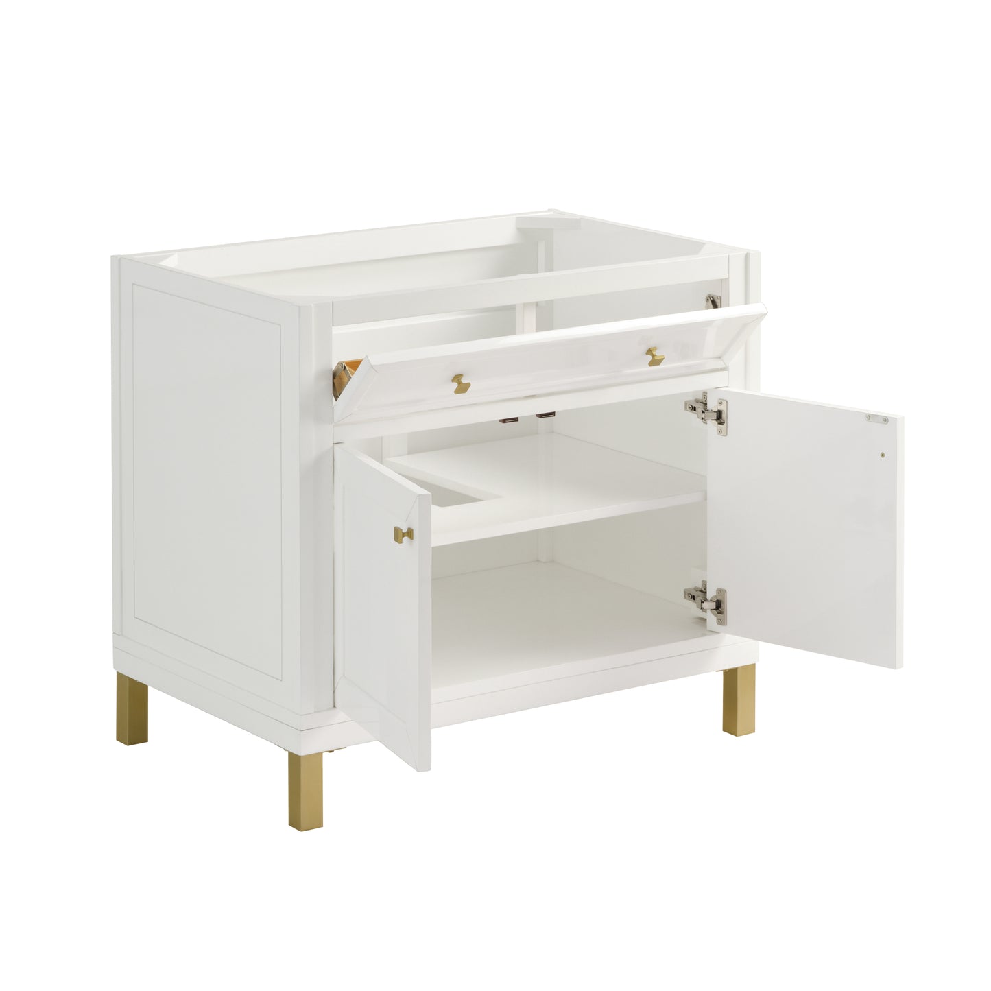 Renovate for Less Atlanta Chicago 36" Single Vanity, Glossy White