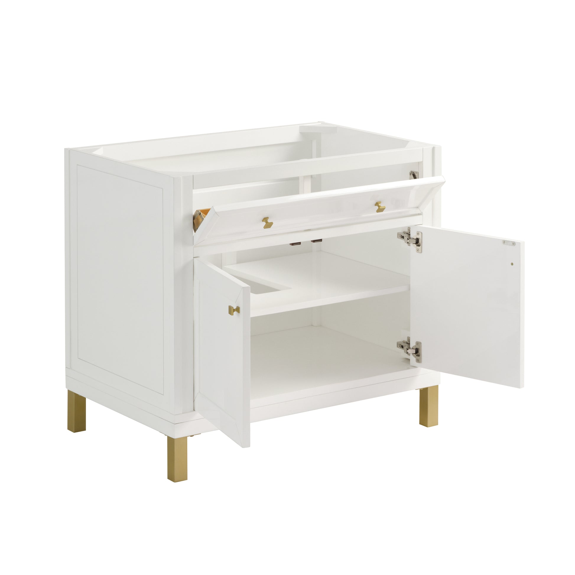 Renovate for Less Atlanta Chicago 36" Single Vanity, Glossy White