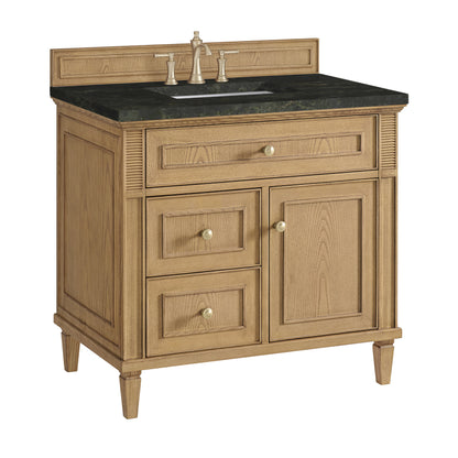 Renovate for Less Atlanta Lorelai 36" Single Vanity, Light Natural Oak, w/ 3 CM Phantome Eclos Top
