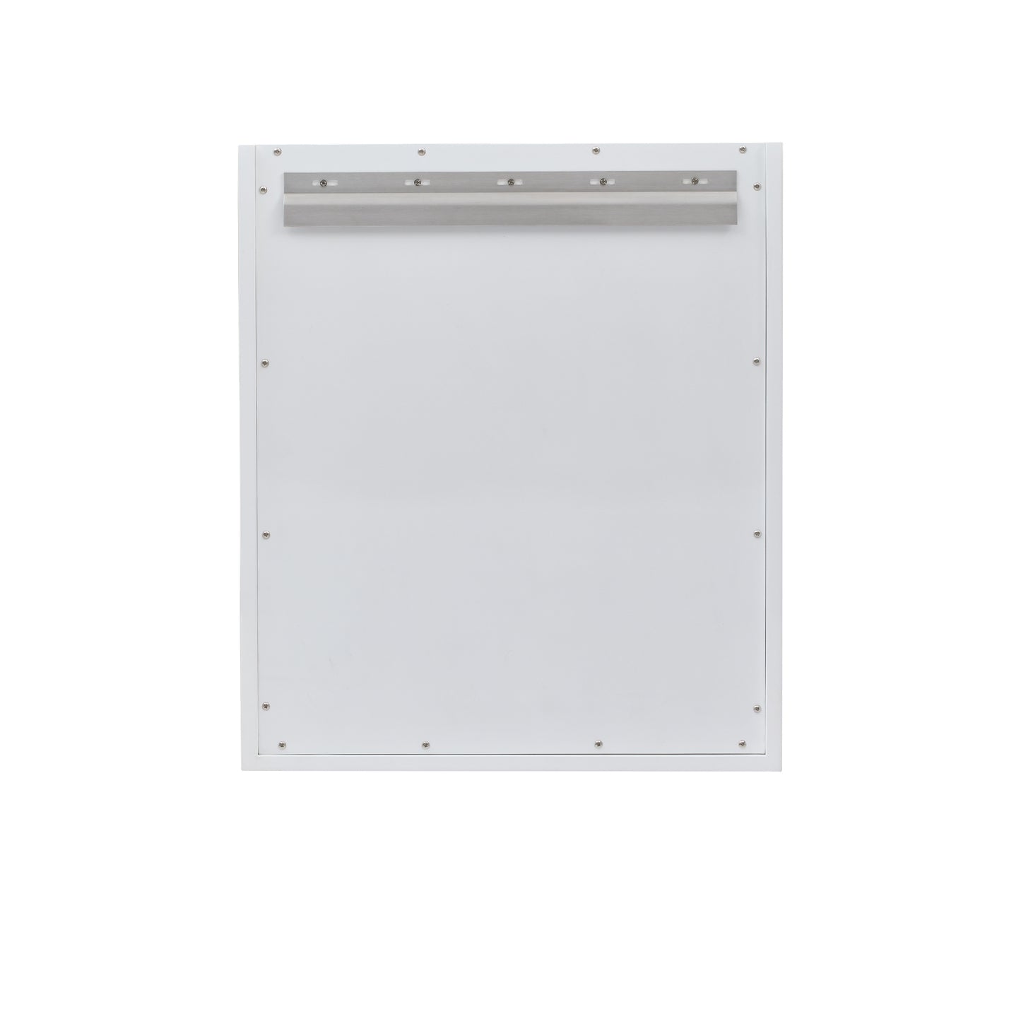 Renovate for Less Atlanta Chianti 24" Single Cabinet, Glossy White, Brushed Nickel