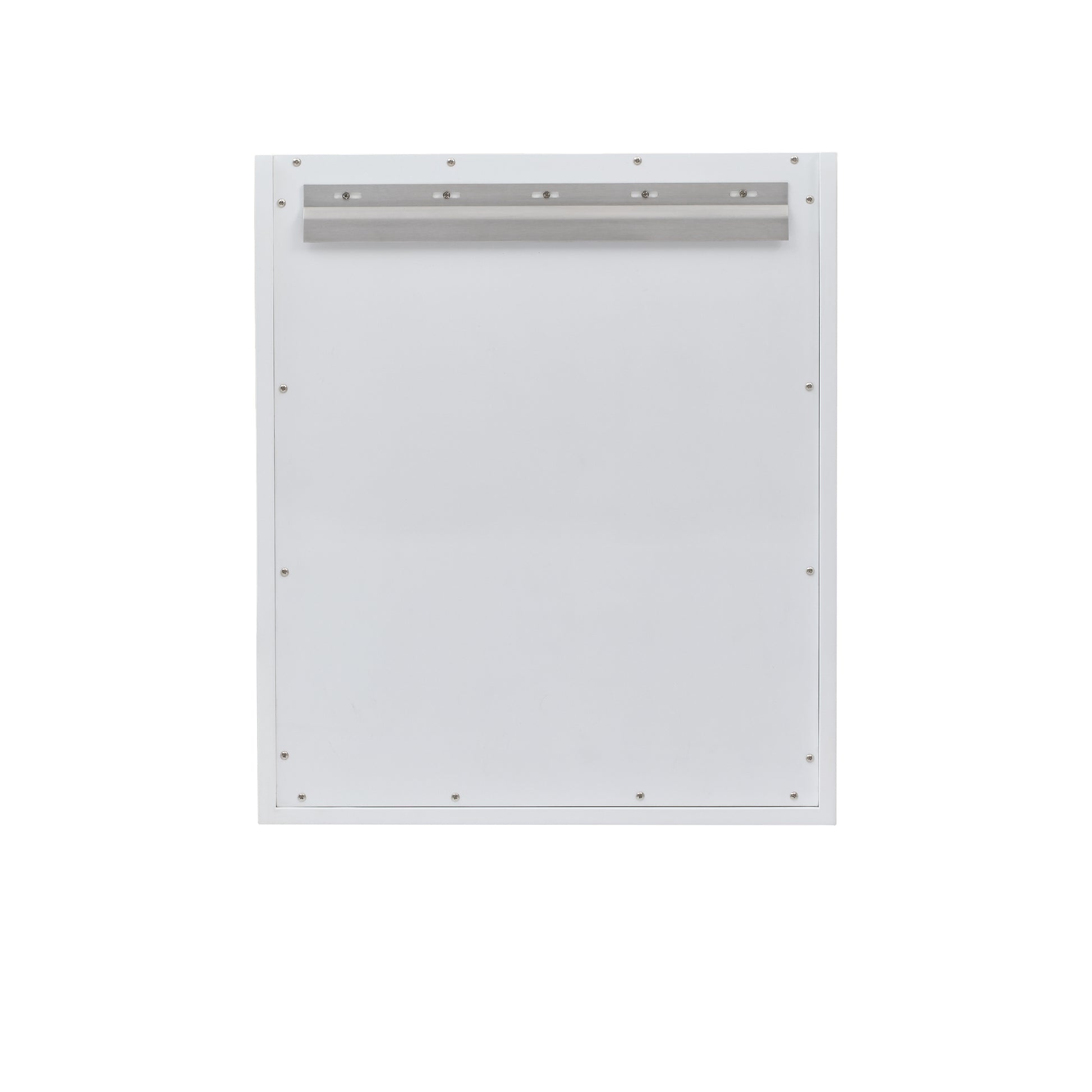 Renovate for Less Atlanta Chianti 24" Single Cabinet, Glossy White, Brushed Nickel