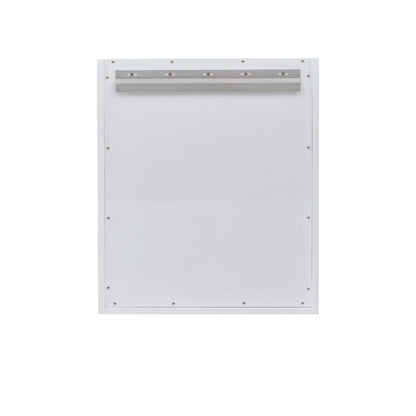Renovate for Less Atlanta Chianti 24" Single Cabinet, Glossy White, Brushed Nickel