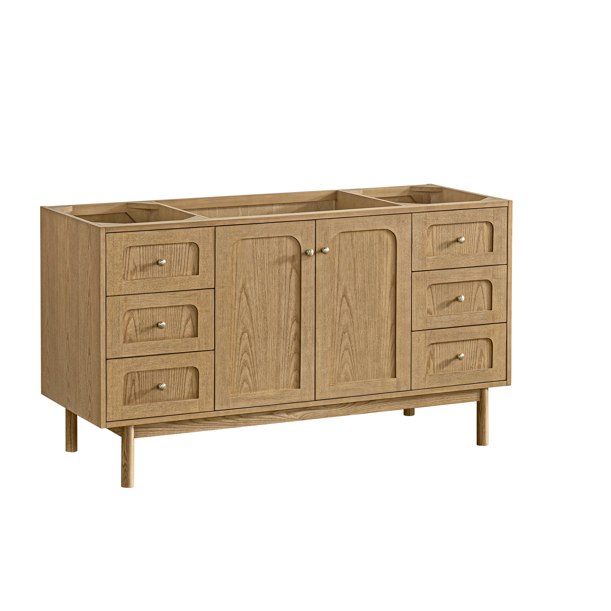 Renovate for Less Atlanta Laurent 60" Single Vanity, Light Natural Oak