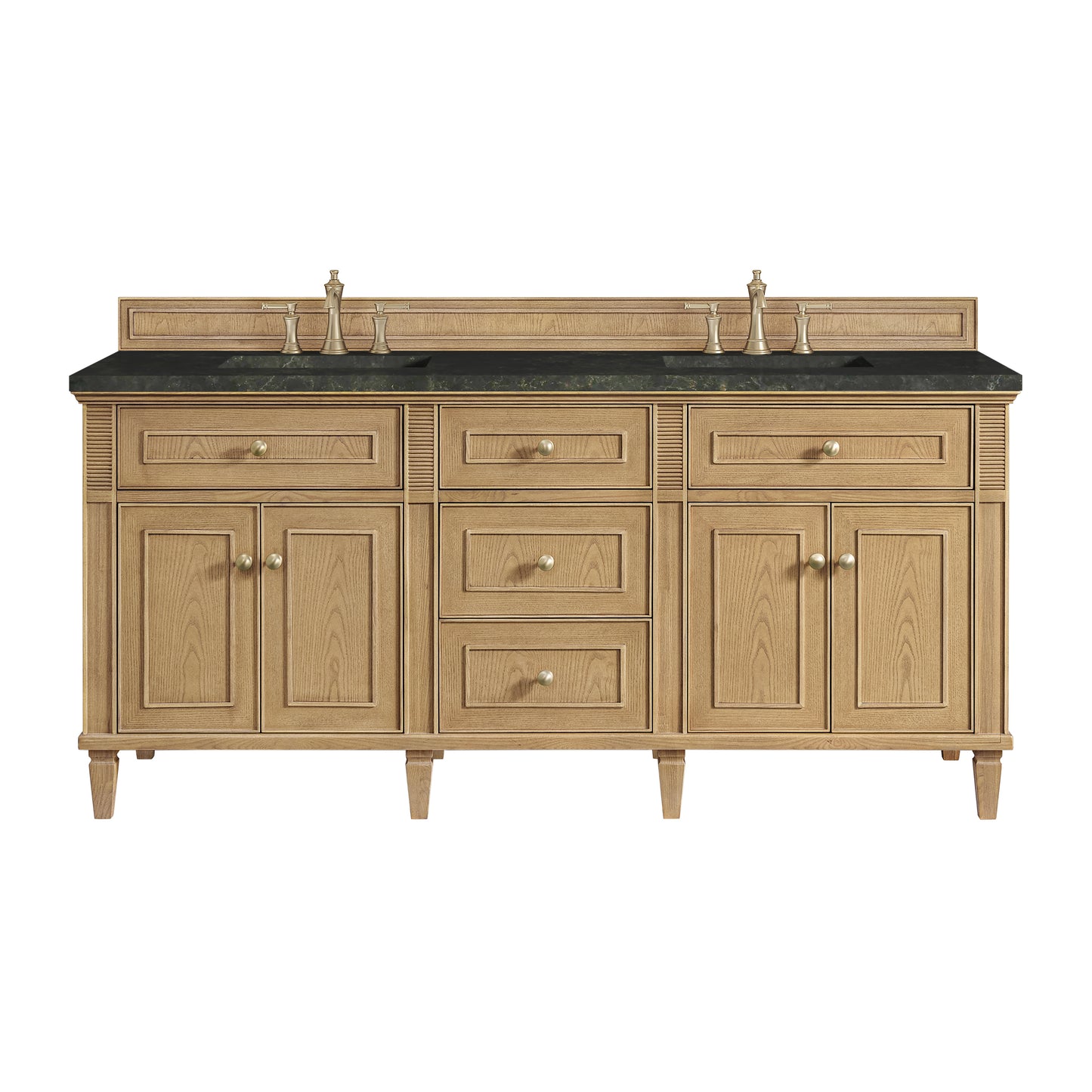 Renovate for Less Atlanta Lorelai 72" Double Vanity, Light Natural Oak, w/ 3 CM Phantome Eclos Top