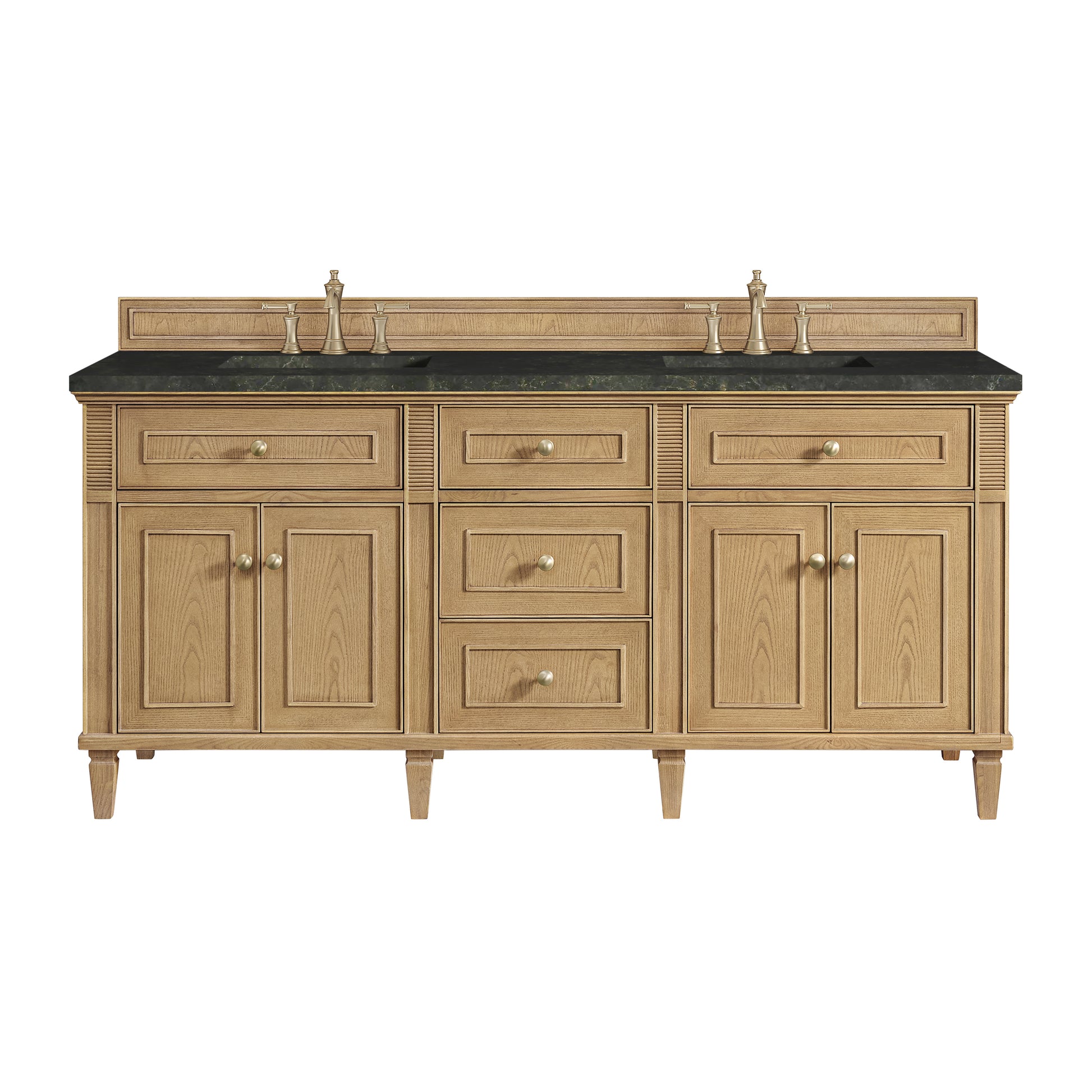 Renovate for Less Atlanta Lorelai 72" Double Vanity, Light Natural Oak, w/ 3 CM Phantome Eclos Top