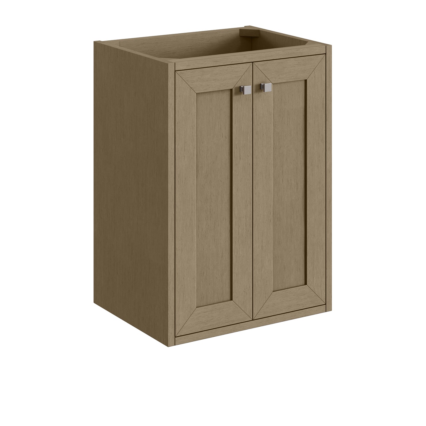 Renovate for Less Atlanta Chianti 20" Single Cabinet, Walnut Whisper, Brushed Nickel