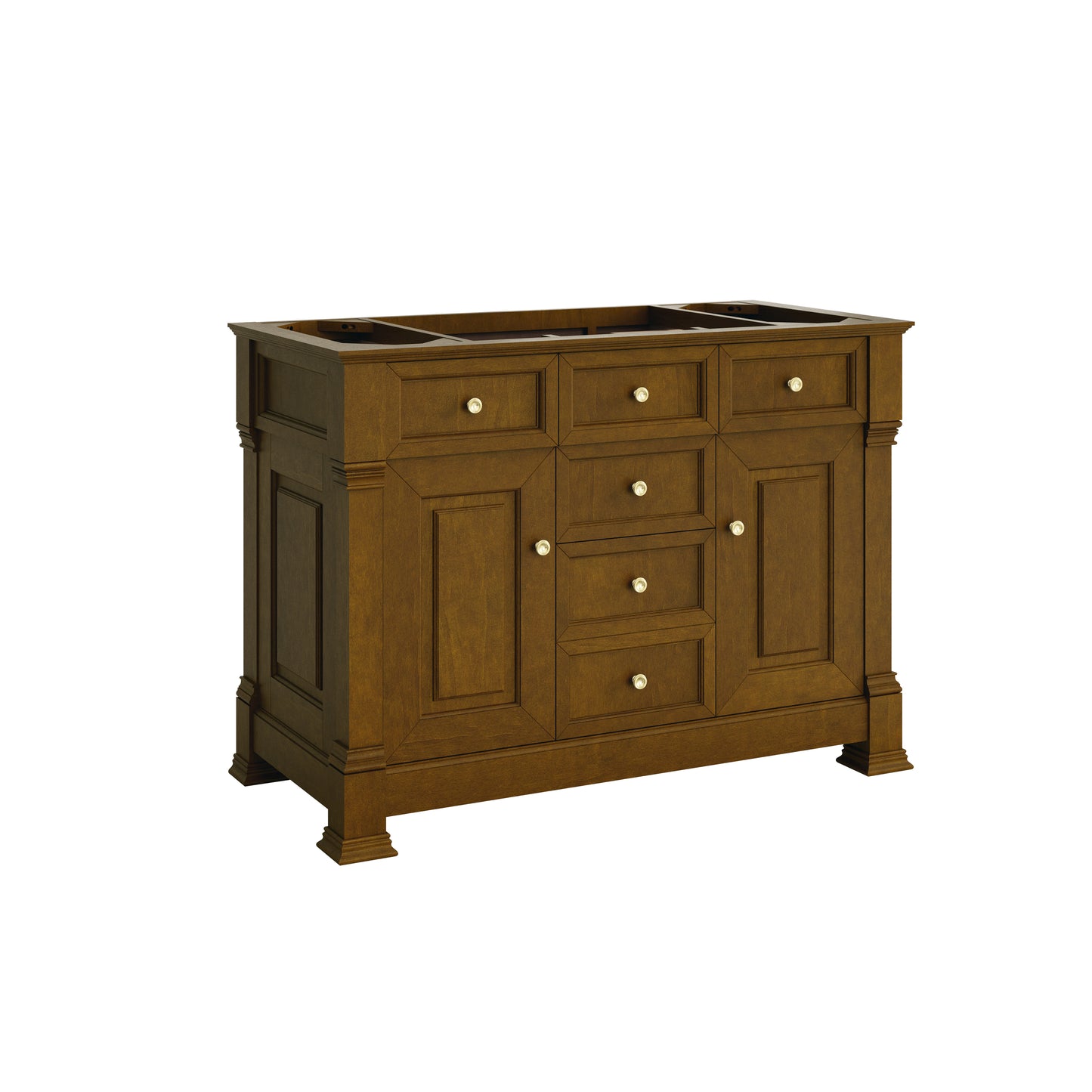 Renovate for Less Atlanta Brookfield 48" Single Vanity, Honey Oak