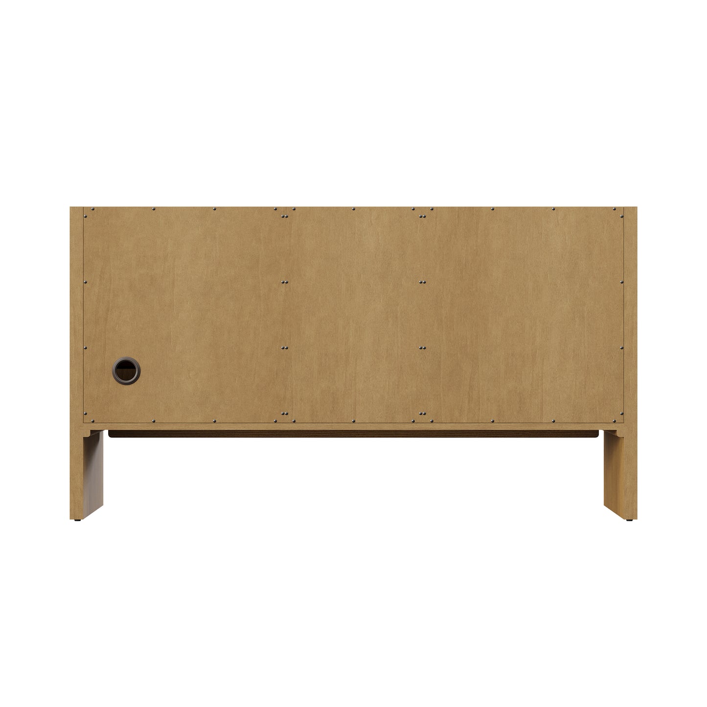 Renovate for Less Atlanta Hudson 60" Double Vanity, Light Natural Oak w/ 3 CM Victorian Silver Top w/FreePower Wireless Charger