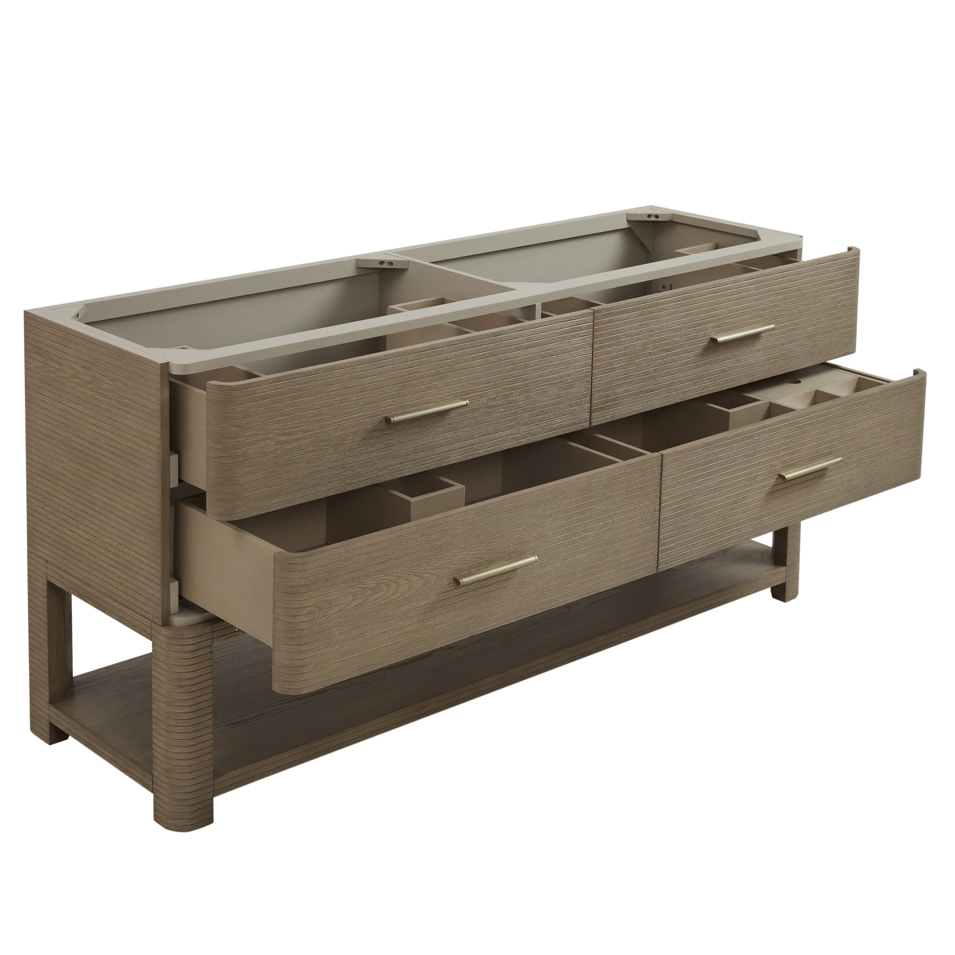 Renovate for Less Atlanta Lucian 72" Double Vanity, Pebble Oak
