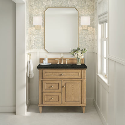 Renovate for Less Atlanta Lorelai 36" Single Vanity, Light Natural Oak, w/ 3 CM Phantome Eclos Top