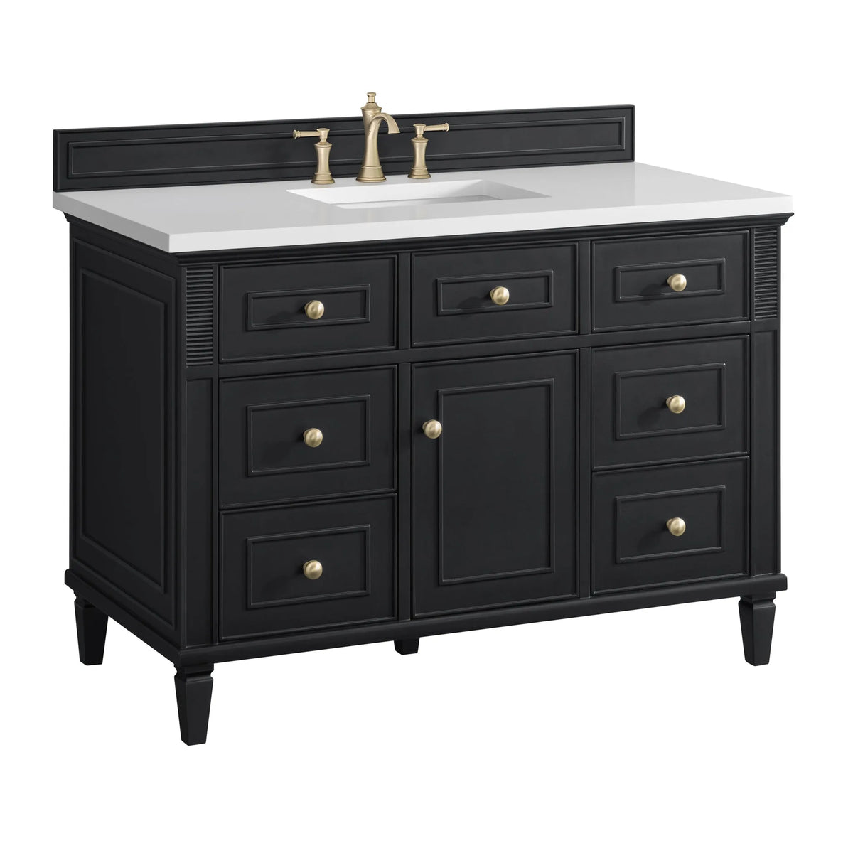 Lorelai 48" Single Vanity, Black Onyx