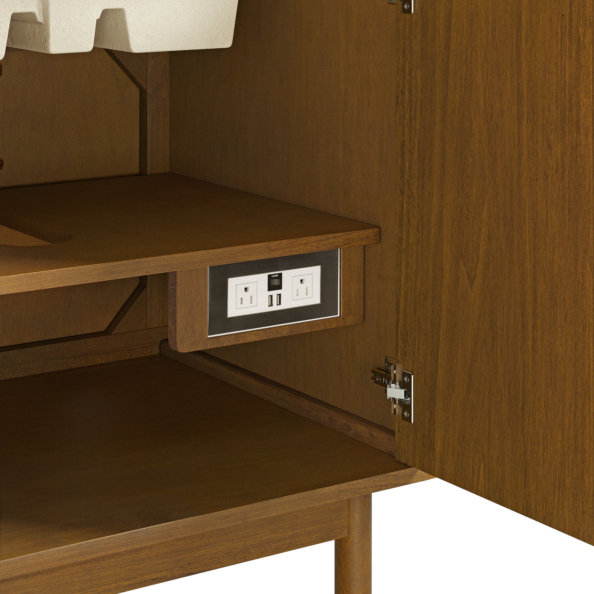 Renovate for Less Atlanta Laurent 30" Single Vanity, Honey Oak w/ 3 CM Phantome Eclos Top