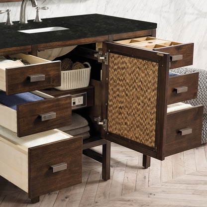 Renovate for Less Atlanta Addison 48" Single Vanity, Mid-Century Acacia, w/ 3 CM Phantome Eclos Top