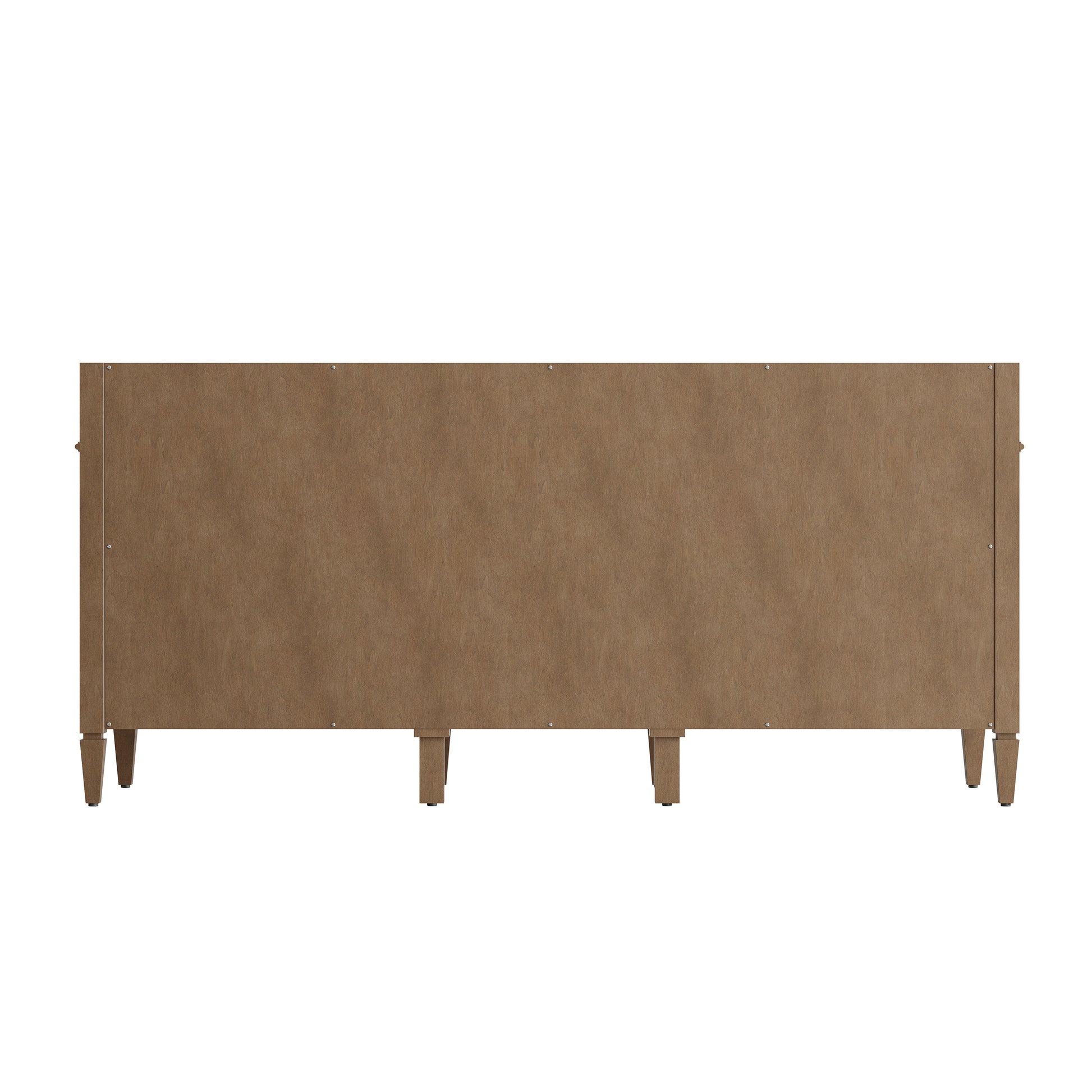 Renovate for Less Atlanta Brittany 72" Double Vanity, Pecan w/ 3 CM Carrara Marble Top