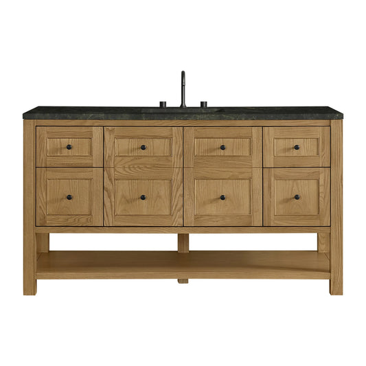 Breckenridge 60" Single Vanity, Light Natural Oak, w/ 3 CM Phantome Eclos Top