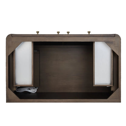 Gracyn 36" Single Vanity, Sable, w/ 3 CM White Zeus Quartz Widespread Top